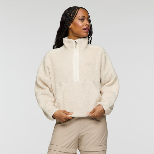 Bacano Fleece Pullover - Women's, Cream/Bone, Model Charlie