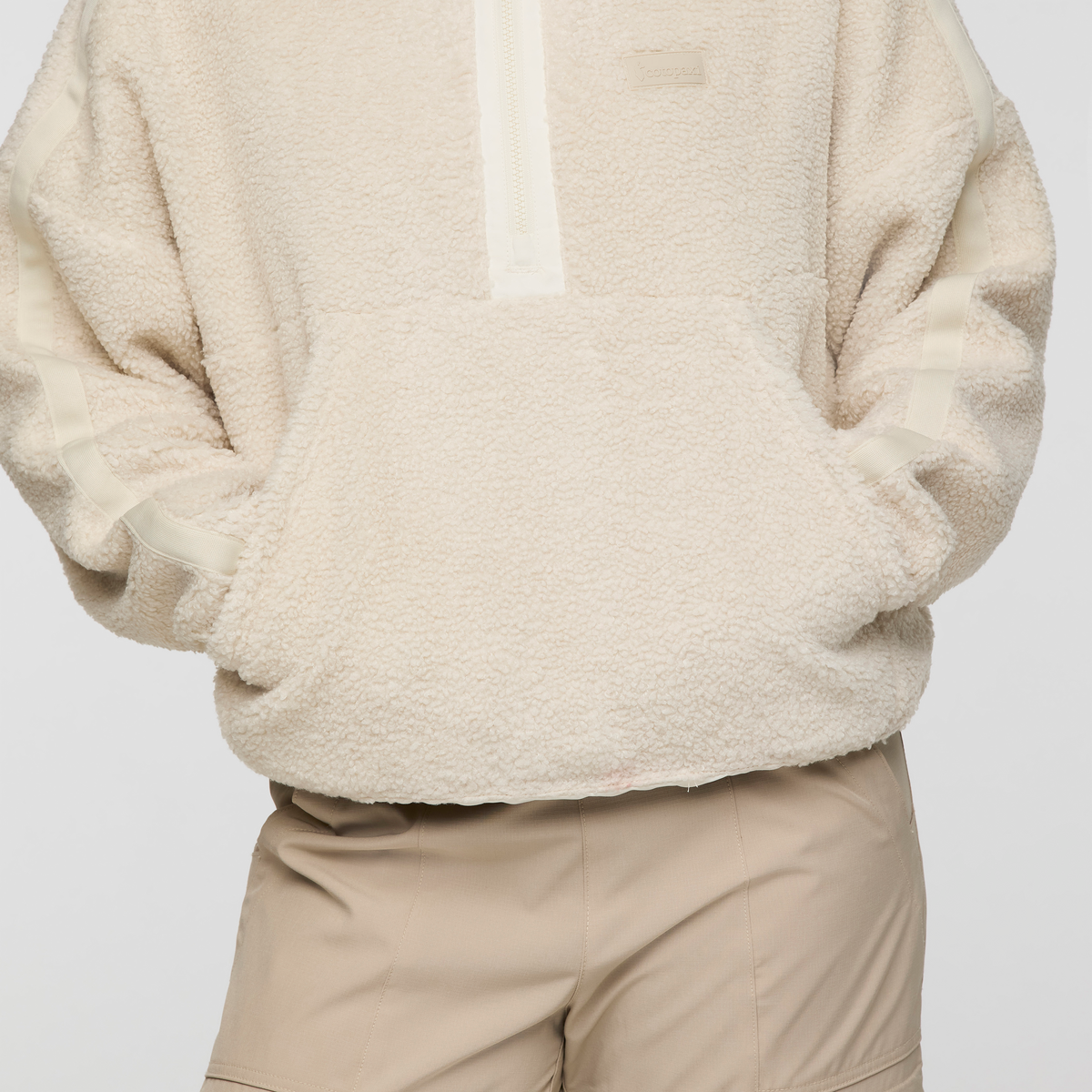 Bacano Fleece Pullover - Women's, Cream/Bone, Model Charlie