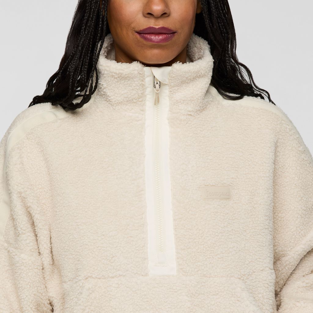 Bacano Fleece Pullover - Women's, Cream/Bone, Model Charlie