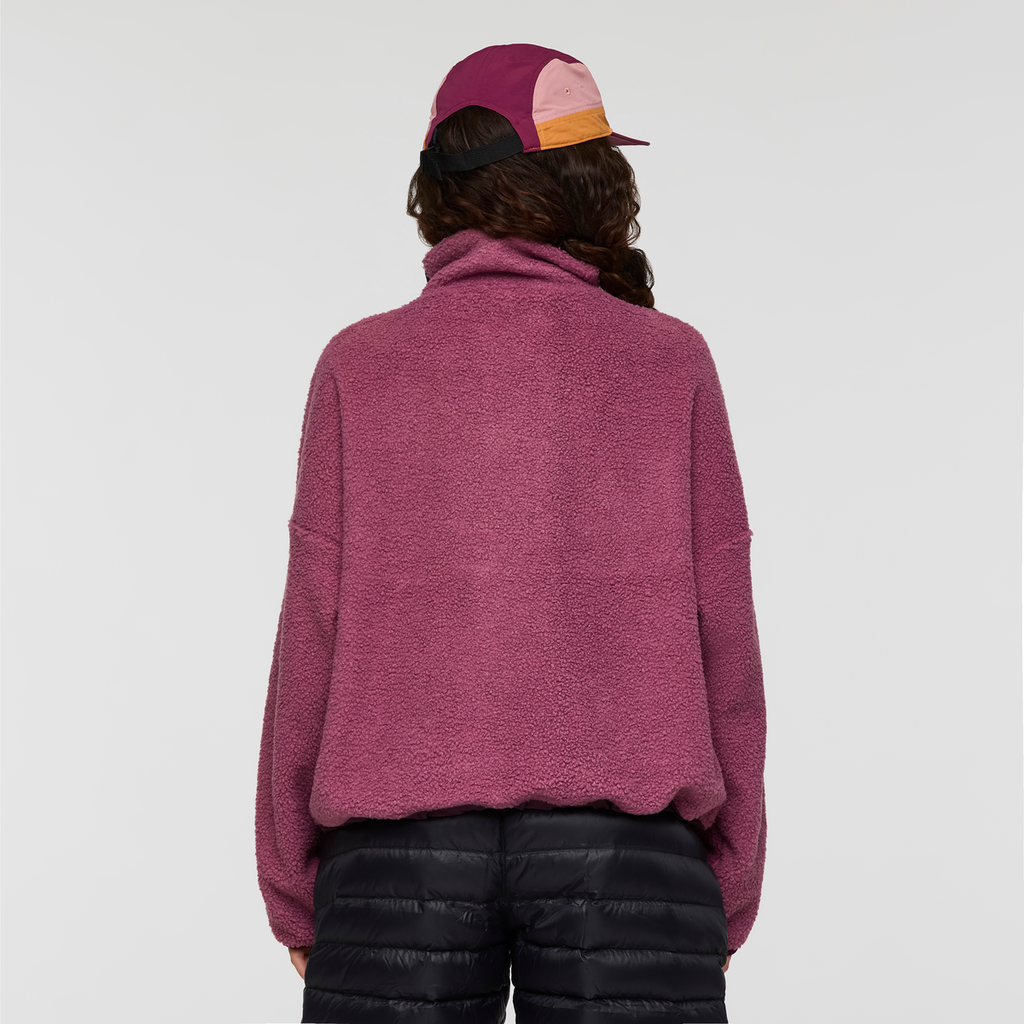 Bacano Fleece Pullover - Women's, Fig/Blackberry, Model Avery