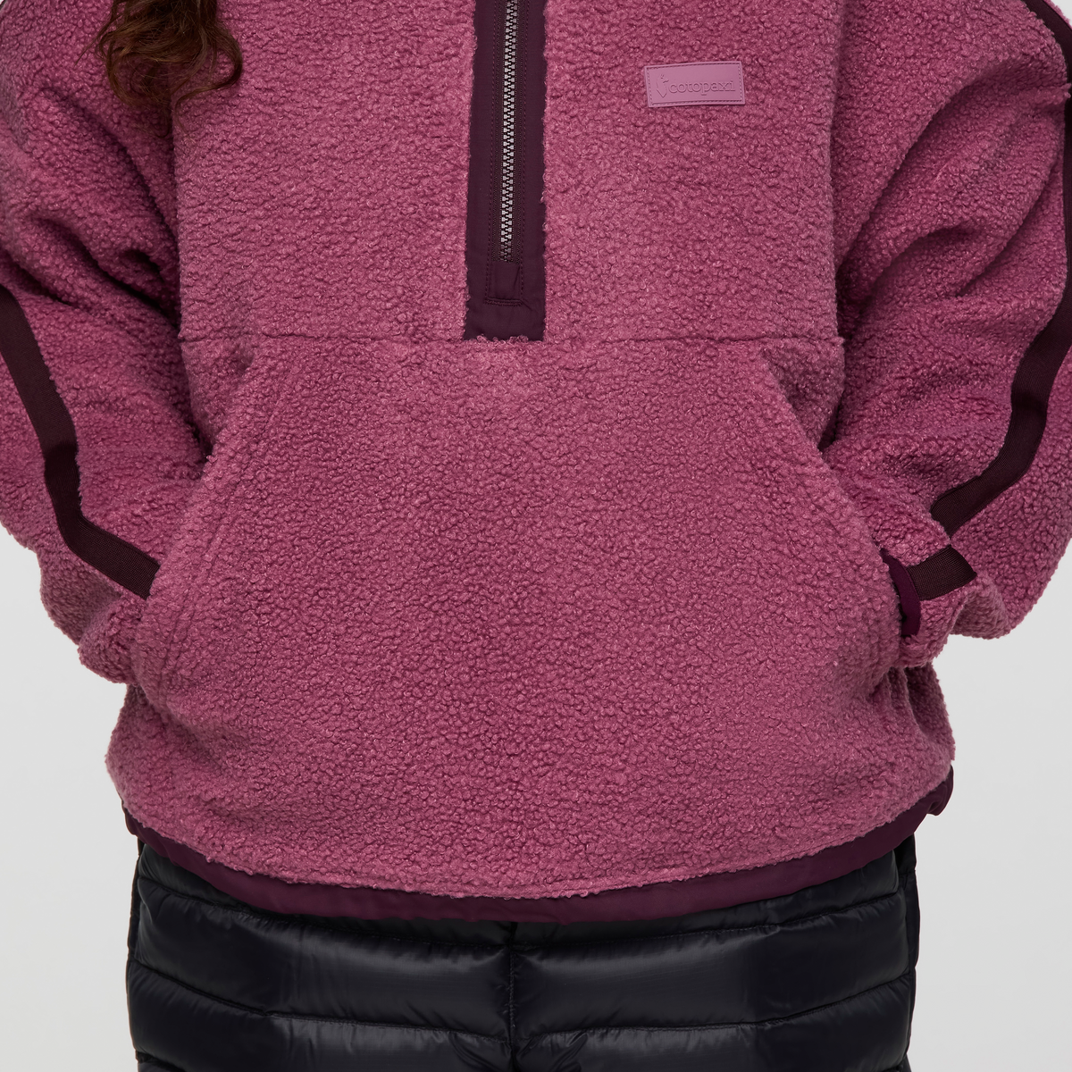 Bacano Fleece Pullover - Women's, Fig/Blackberry, Model Avery
