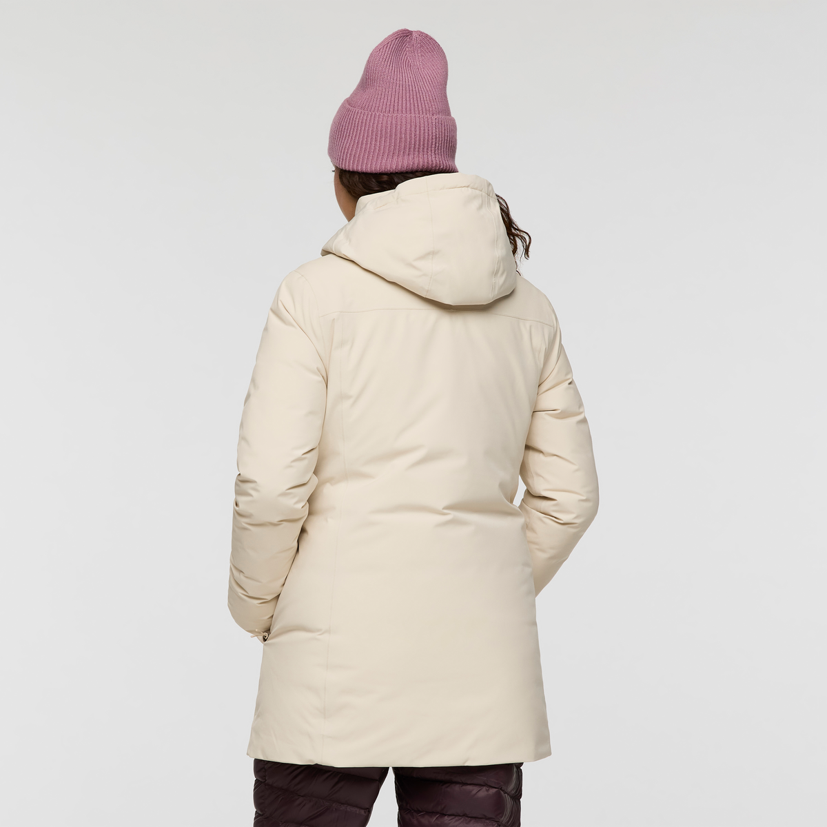Calidez Down Parka - Women's, Cream, Model Avery