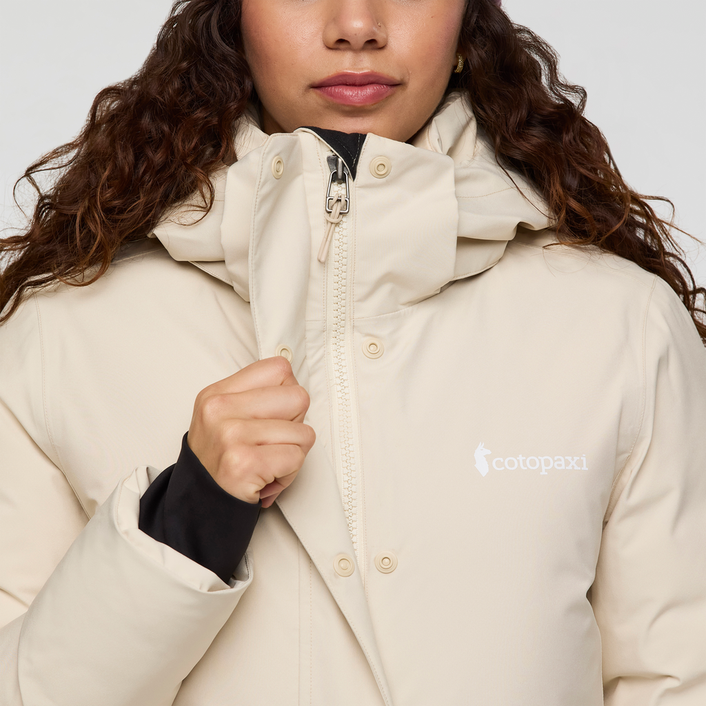 Calidez Down Parka - Women's, Cream, Model Avery