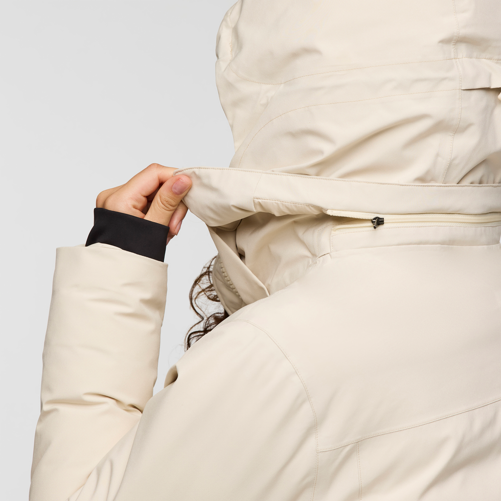 Calidez Down Parka - Women's, Cream, Model Avery