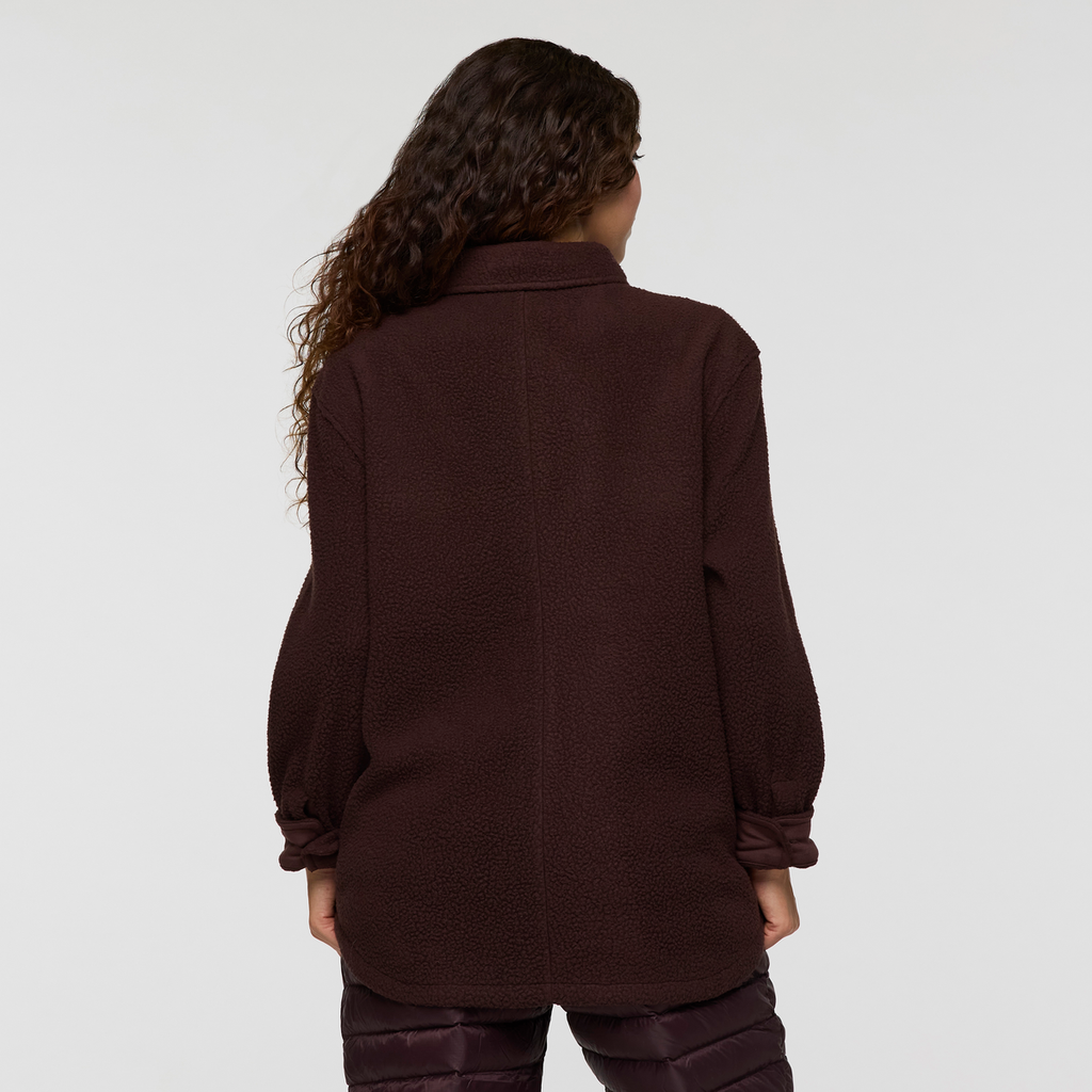 Cameta Shacket - Women's, Coffee, Model Avery