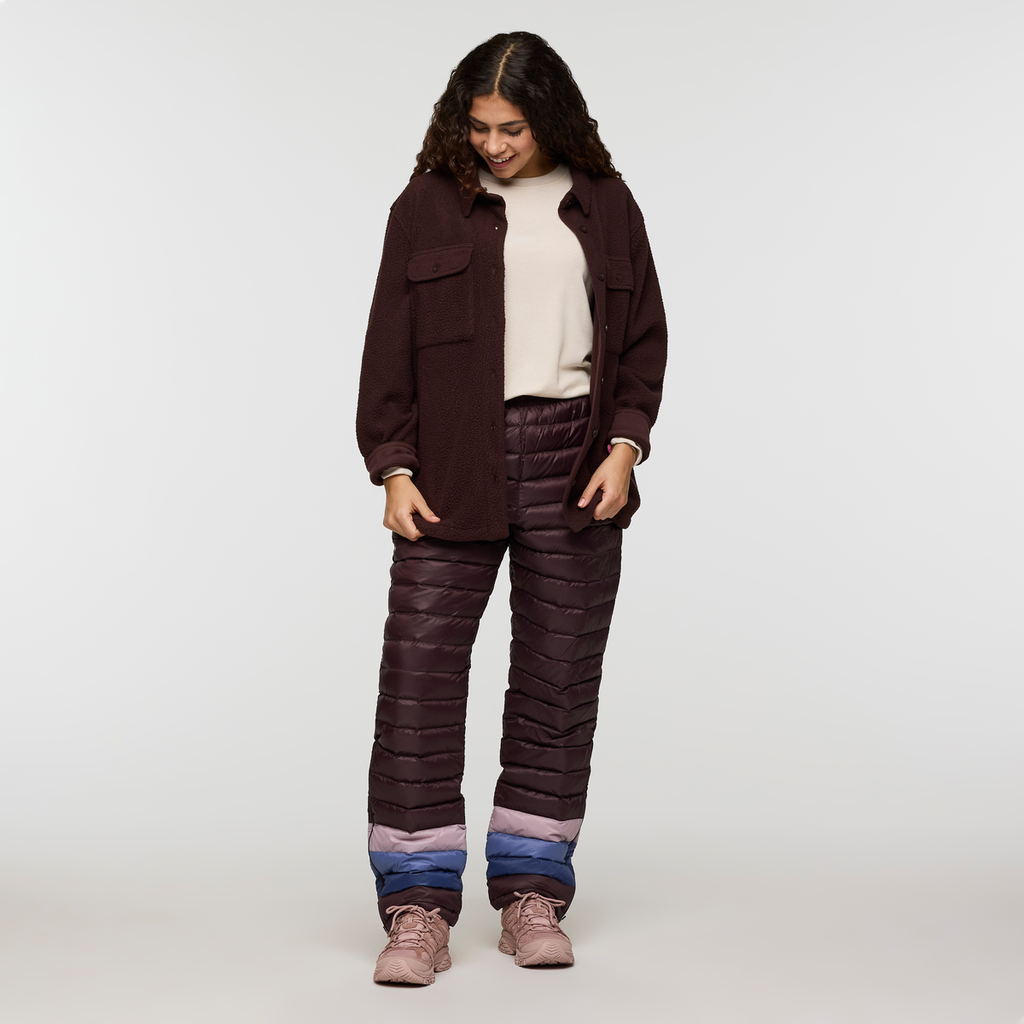Cameta Shacket - Women's, Coffee, Model Avery