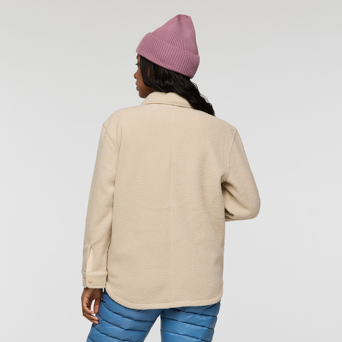 Cameta Shacket - Women's, Cream, Model Charlie