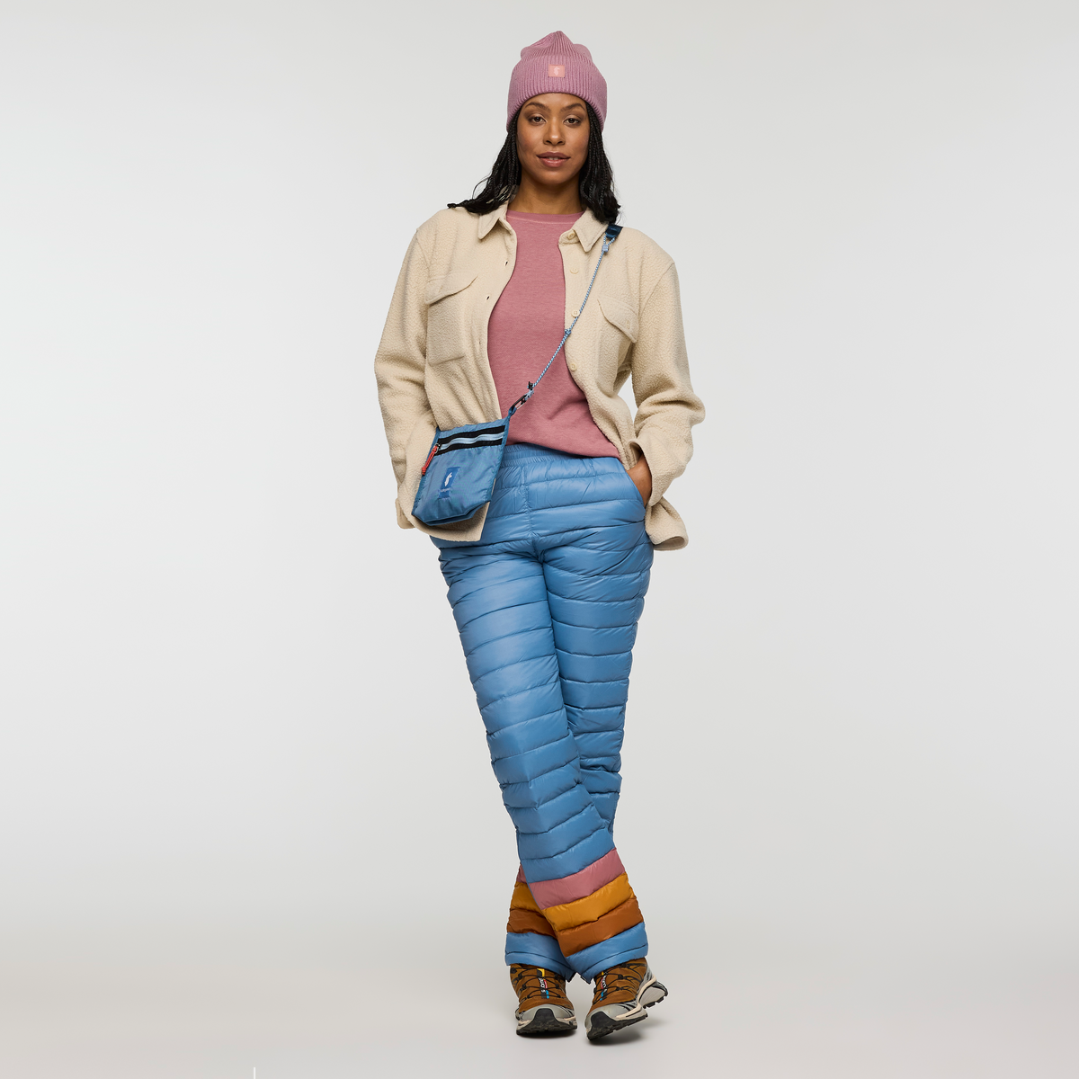 Cameta Shacket - Women's, Cream, Model Charlie