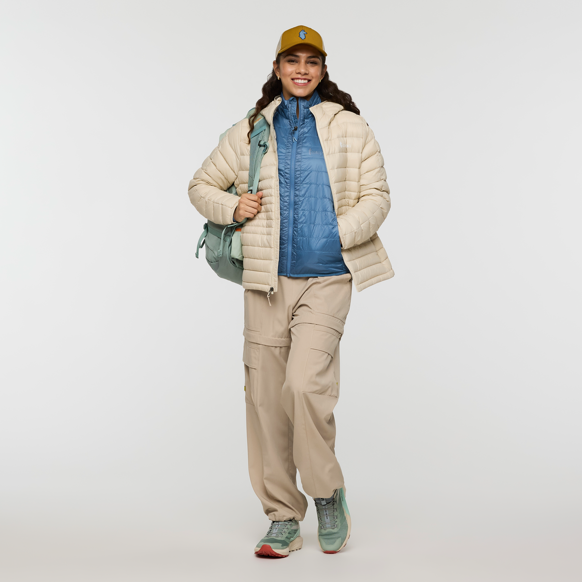 Capa Hybrid Insulated Jacket - Women's, Fjord, Model Avery