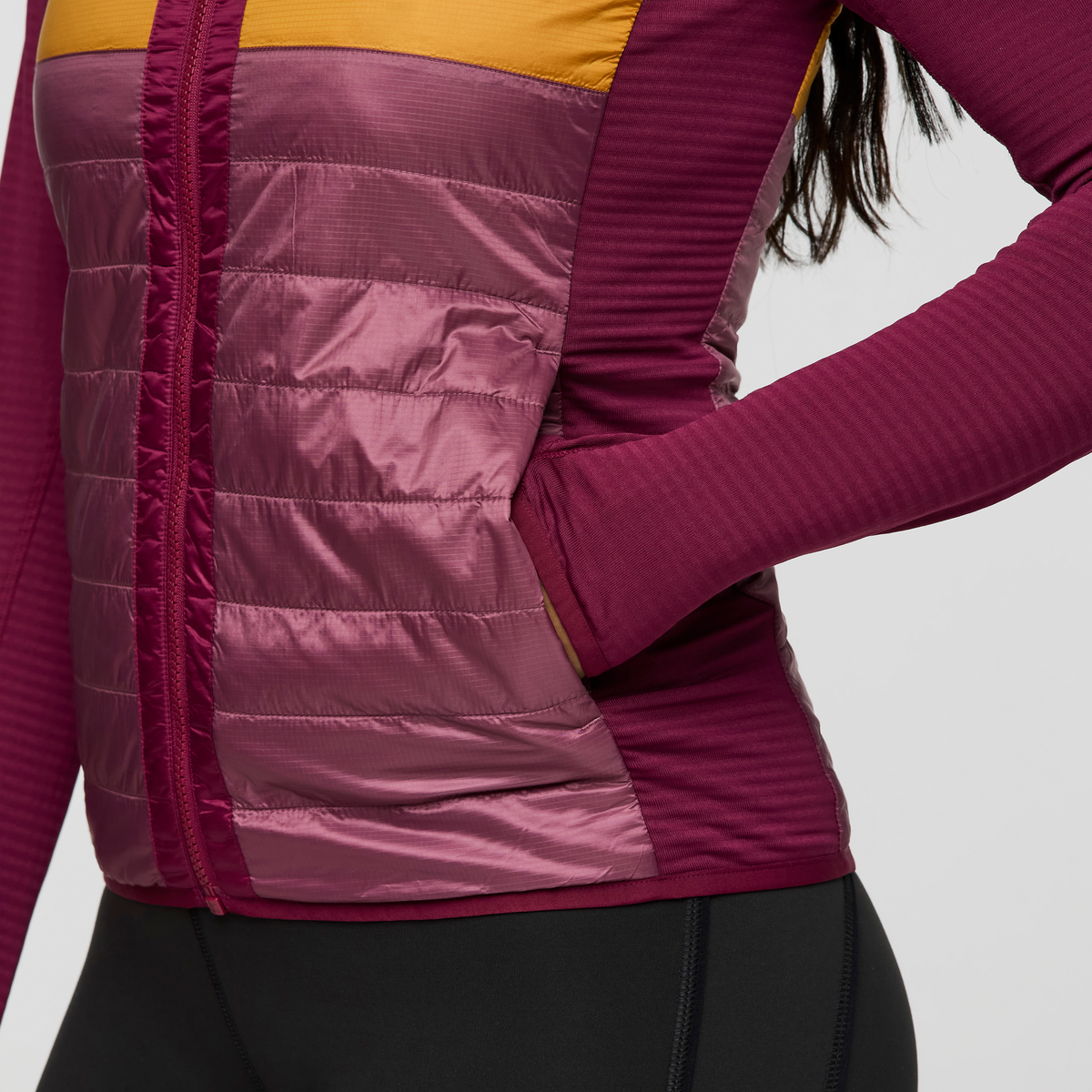 Capa Hybrid Insulated Jacket - Women's, Jam/Fig, Model Charlie