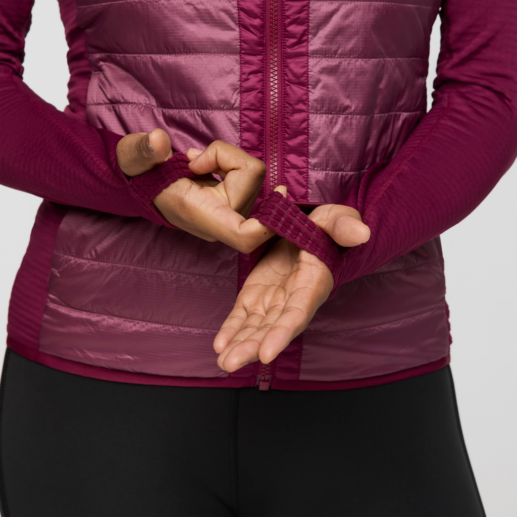 Capa Hybrid Insulated Jacket - Women's, Jam/Fig, Model Charlie