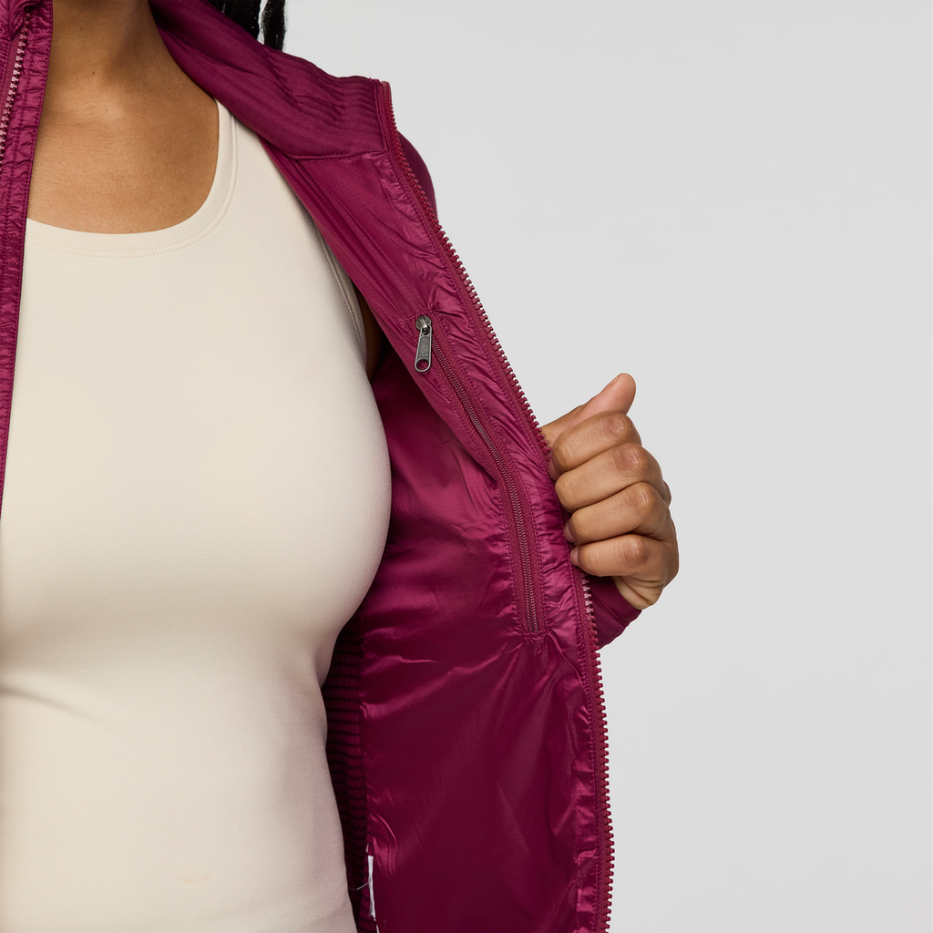 Capa Hybrid Insulated Jacket - Women's, Jam/Fig, Model Charlie