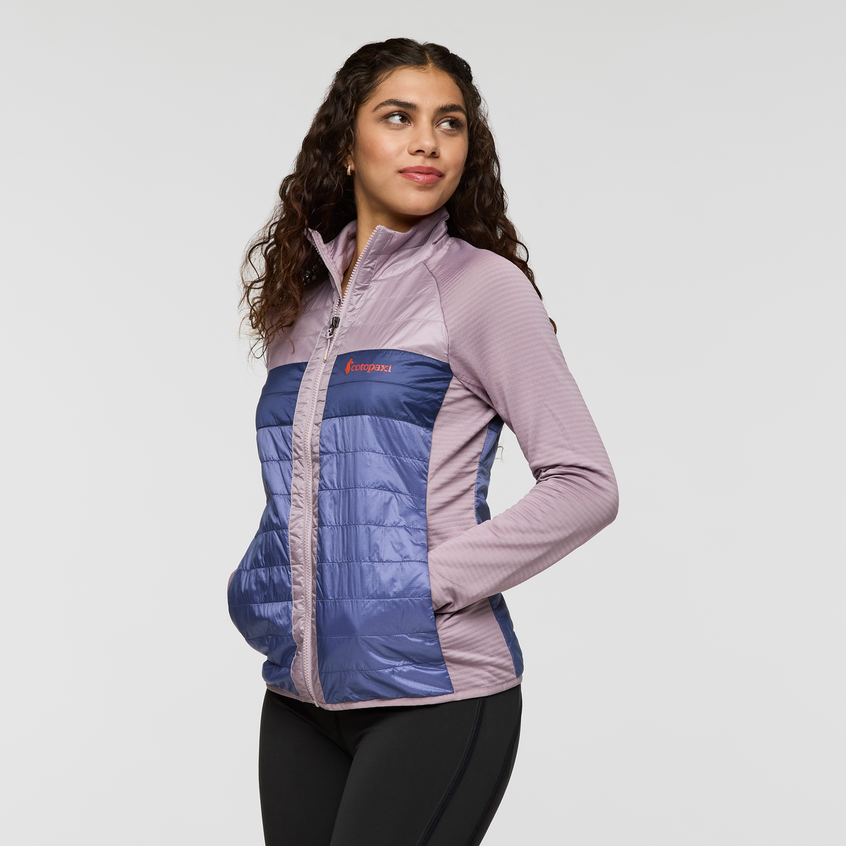 Capa Hybrid Insulated Jacket - Women's, Quartz/Blue Smoke, Model Avery