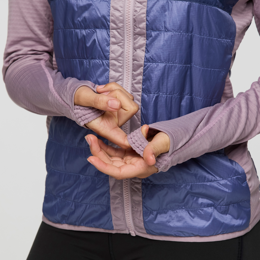 Capa Hybrid Insulated Jacket - Women's, Quartz/Blue Smoke, Model Avery