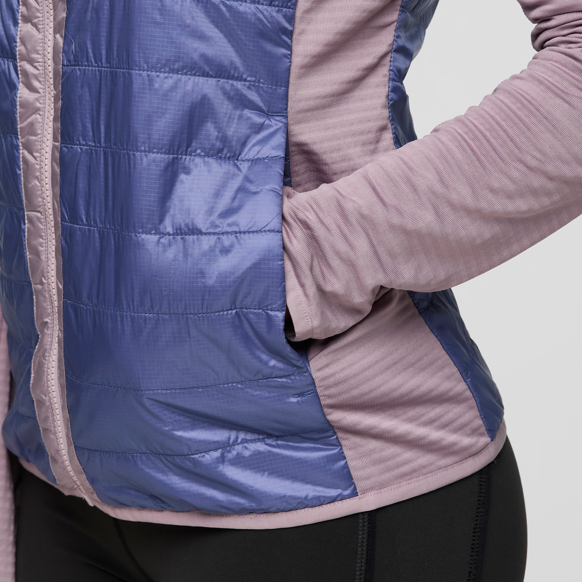 Capa Hybrid Insulated Jacket - Women's, Quartz/Blue Smoke, Model Avery