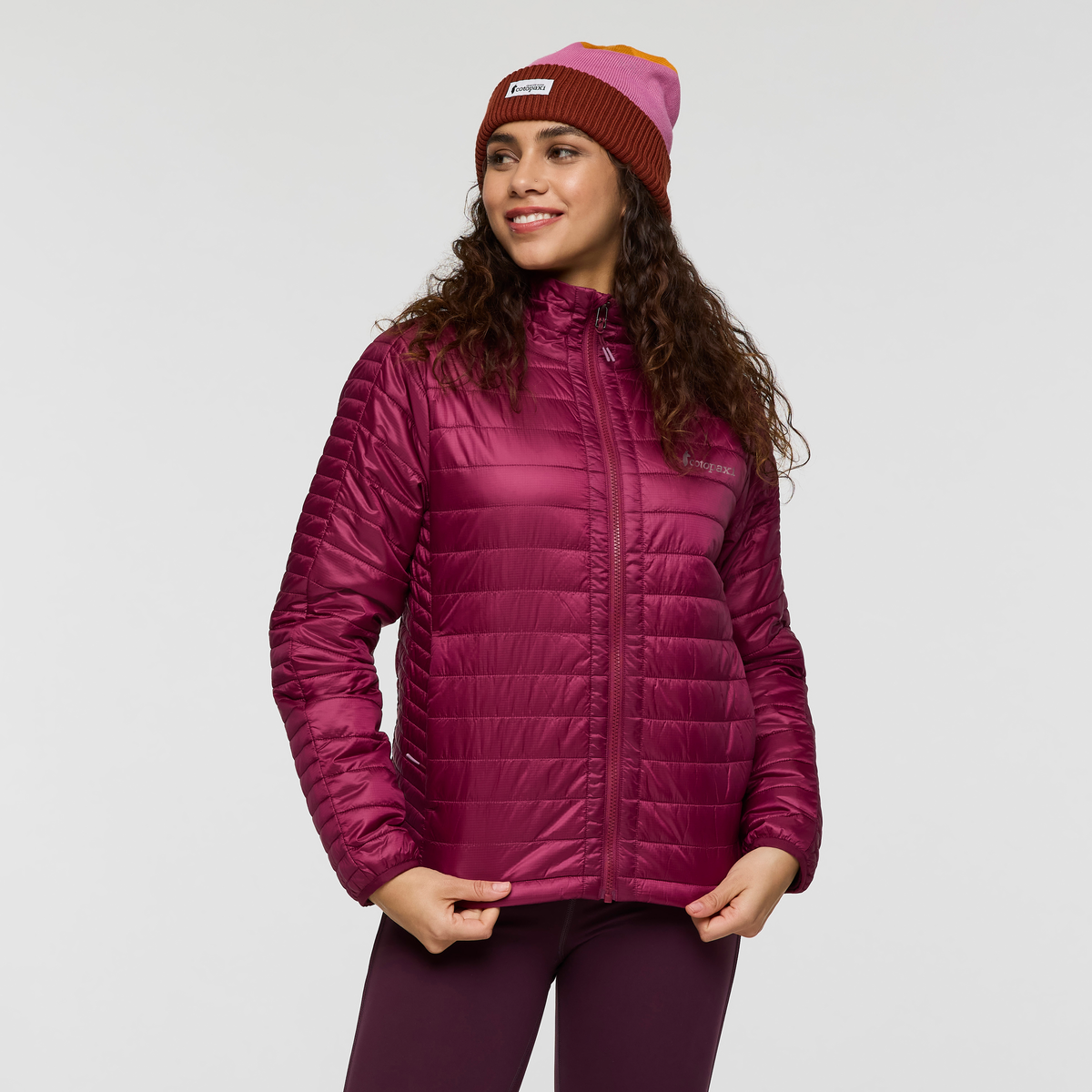 Capa Insulated Jacket - Women's, Jam, Model Avery