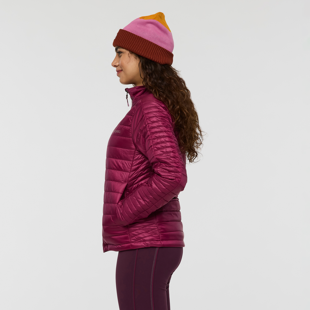Capa Insulated Jacket - Women's, Jam, Model Avery