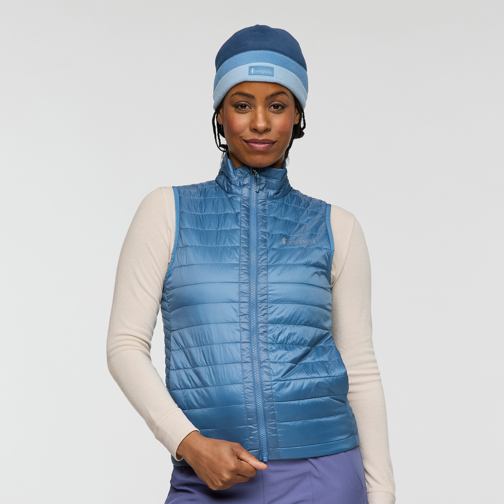 Capa Insulated Vest - Women's, Fjord, Model Charlie