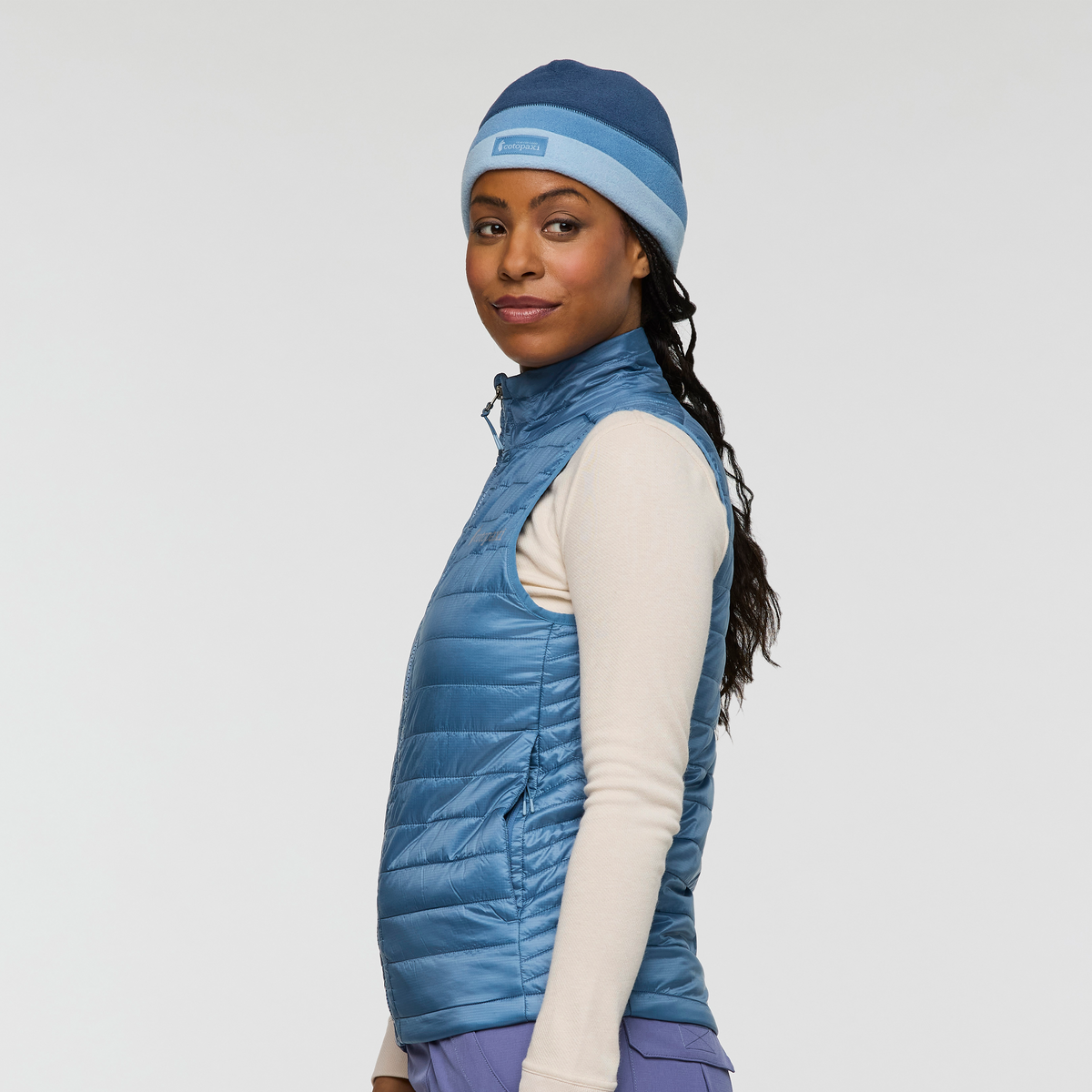Capa Insulated Vest - Women's, Fjord, Model Charlie