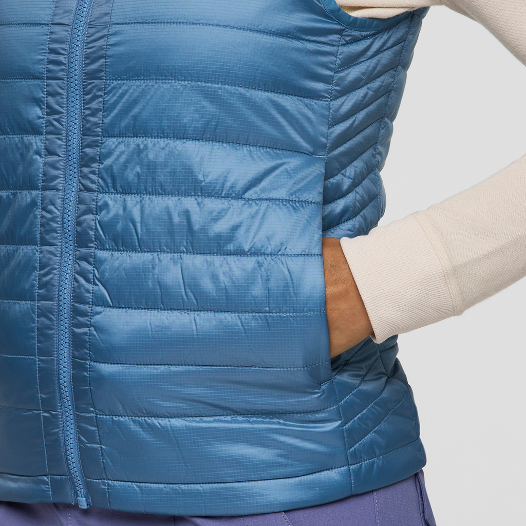 Capa Insulated Vest - Women's, Fjord, Model Charlie