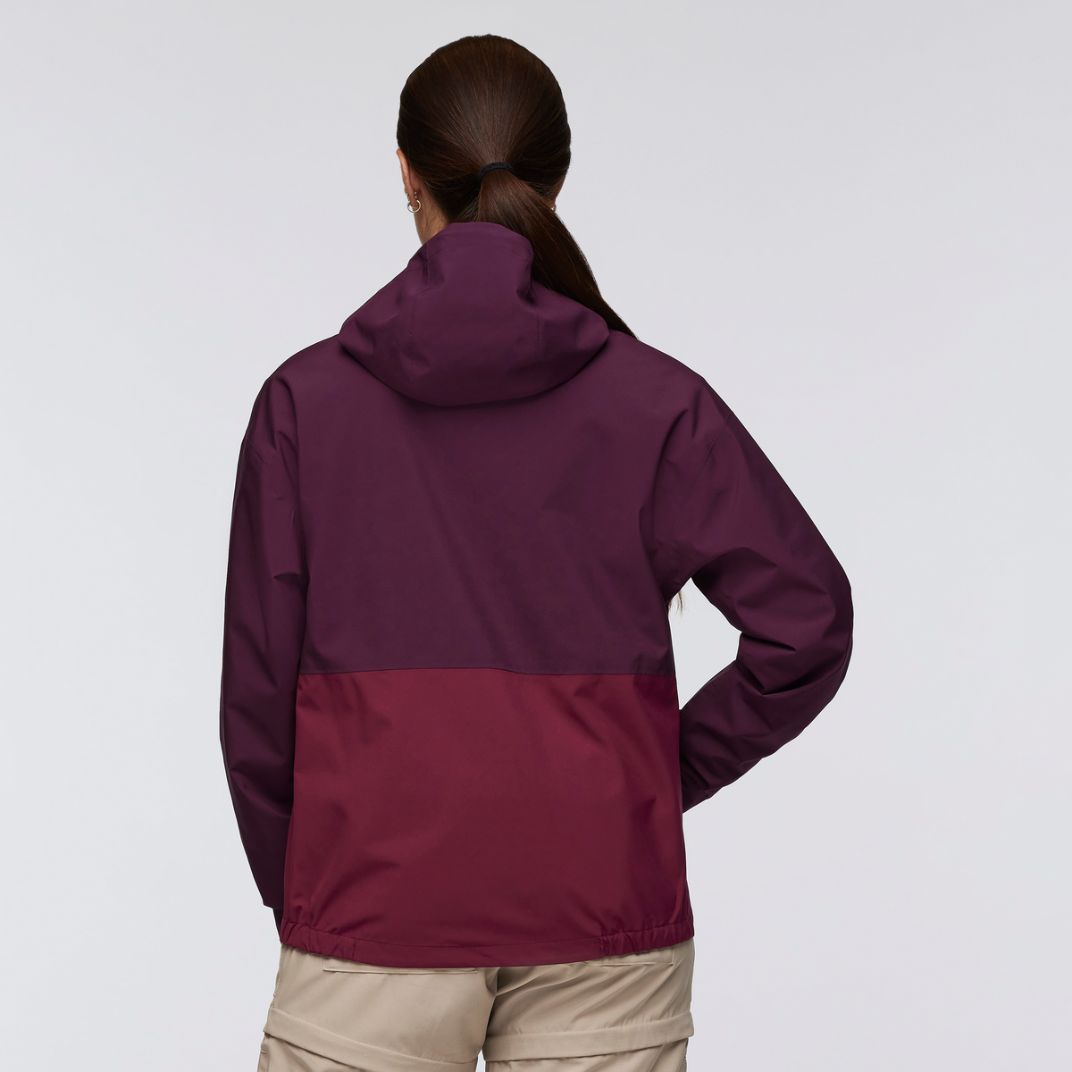 Cielo Rain Jacket - Women's, Blackberry/Jam, Model Aya
