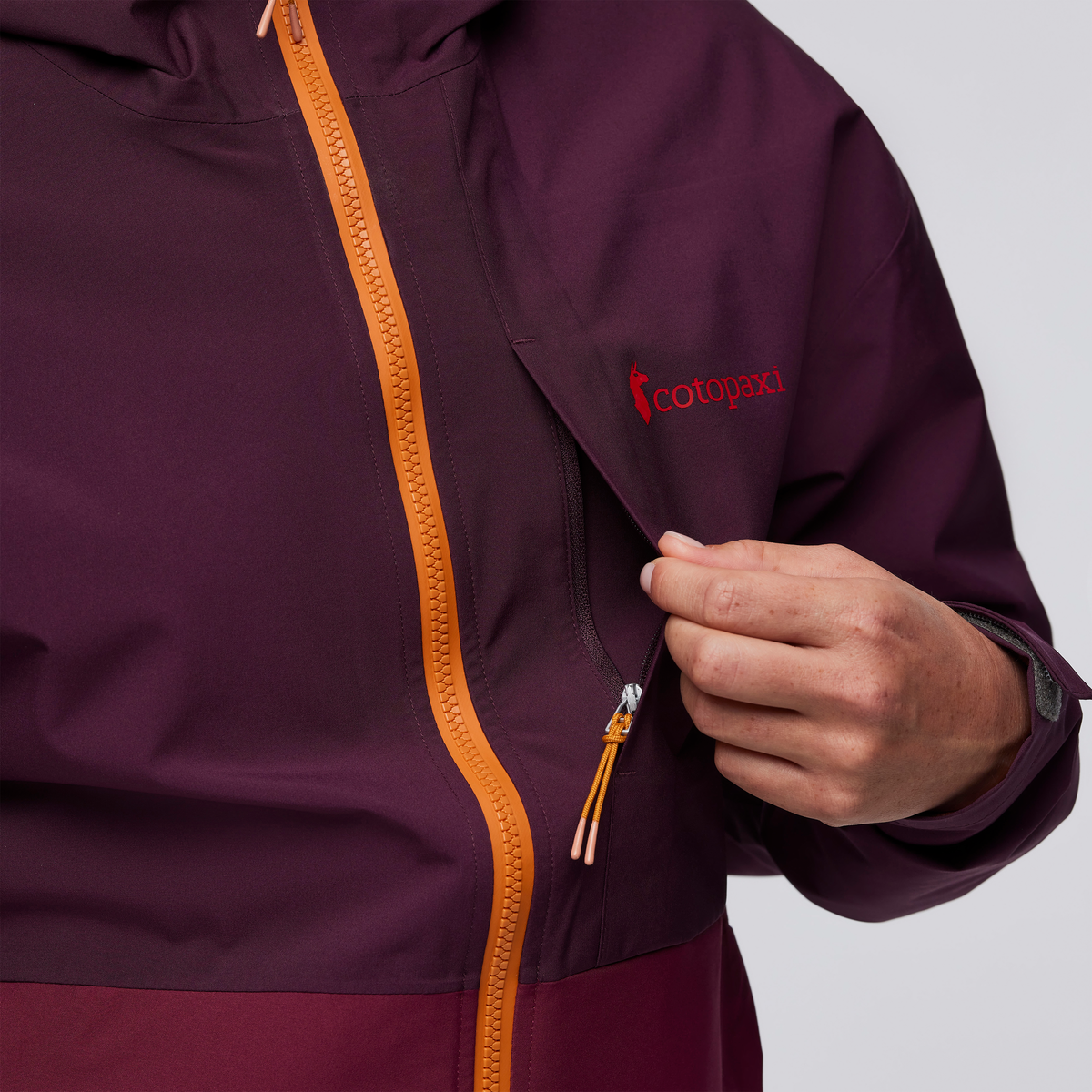 Cielo Rain Jacket - Women's, Blackberry/Jam, Model Aya