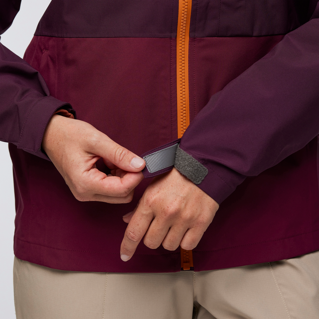 Cielo Rain Jacket - Women's, Blackberry/Jam, Model Aya