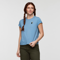 Cotopaxi Bloom T-Shirt - Women's, Fjord, Model Caitlyn