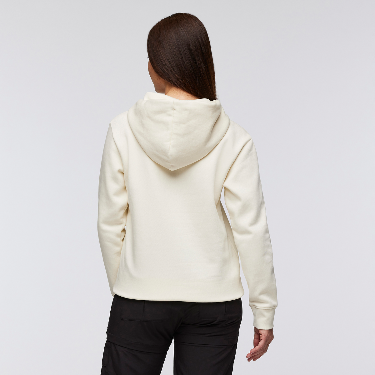 Cotopaxi Flag Pullover Hoodie - Women's, Bone, Model Aya