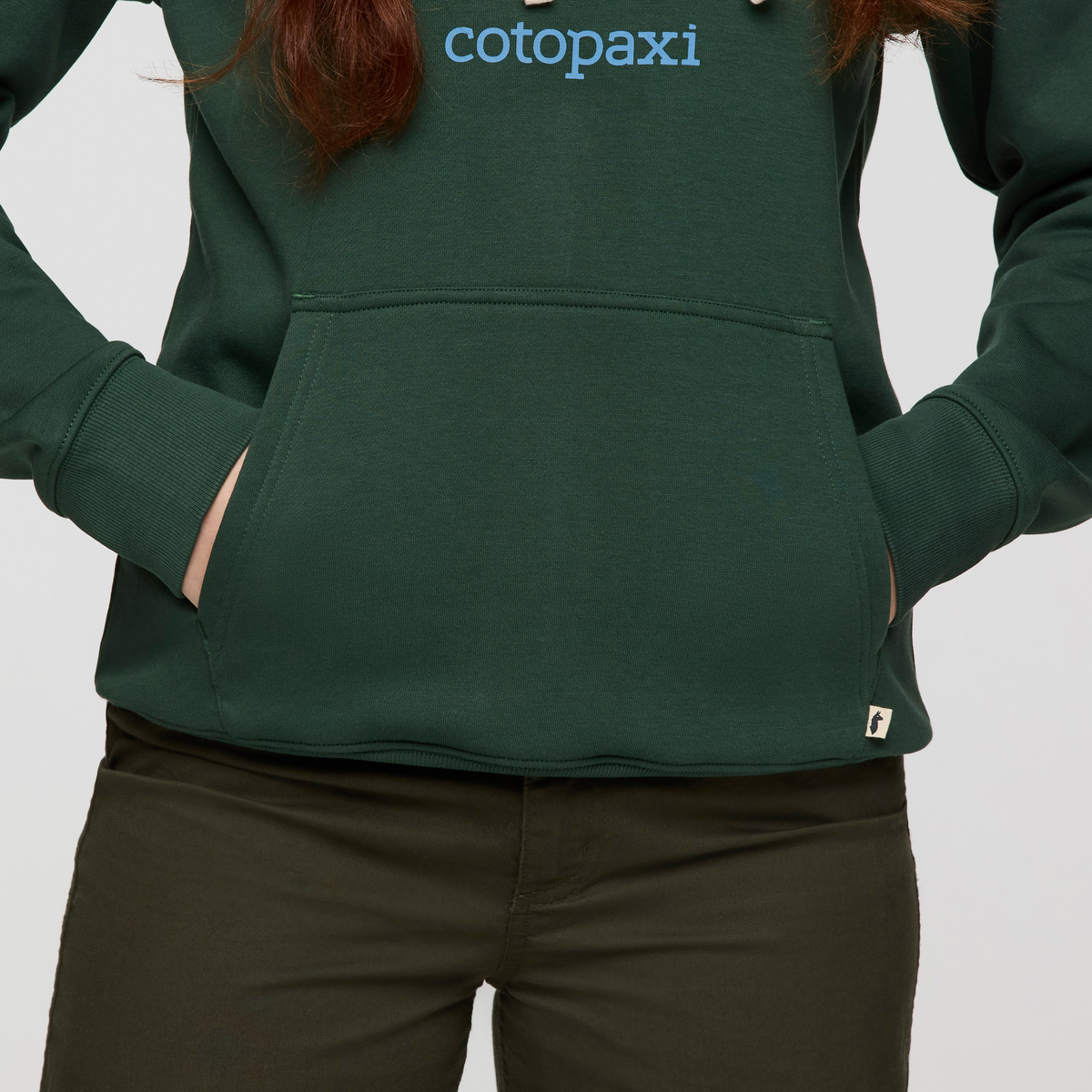 Cotopaxi Llama Pullover Hoodie - Women's, Cargo, Model Caitlyn