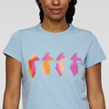 Cuatro Bitmap T-Shirt - Women's, Iceberg, Model Charlie