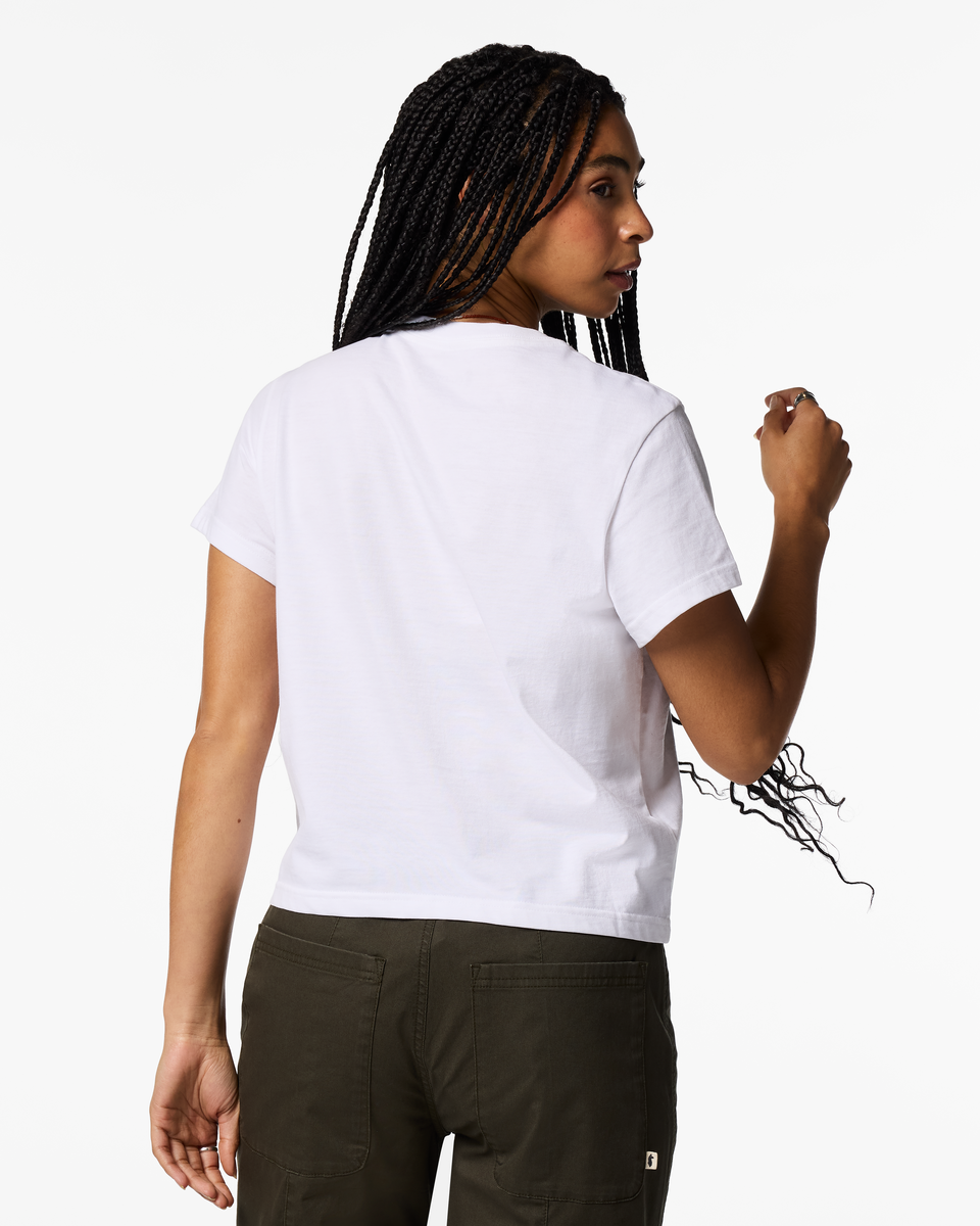Cuatro Bitmap T-Shirt - Women's, White, Model Kalu