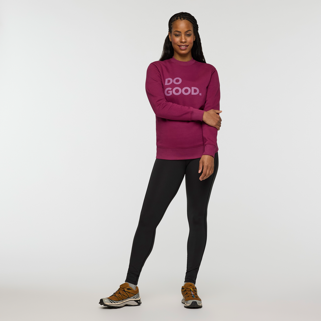 Do Good Crew Sweatshirt - Women's, Jam, Model Charlie