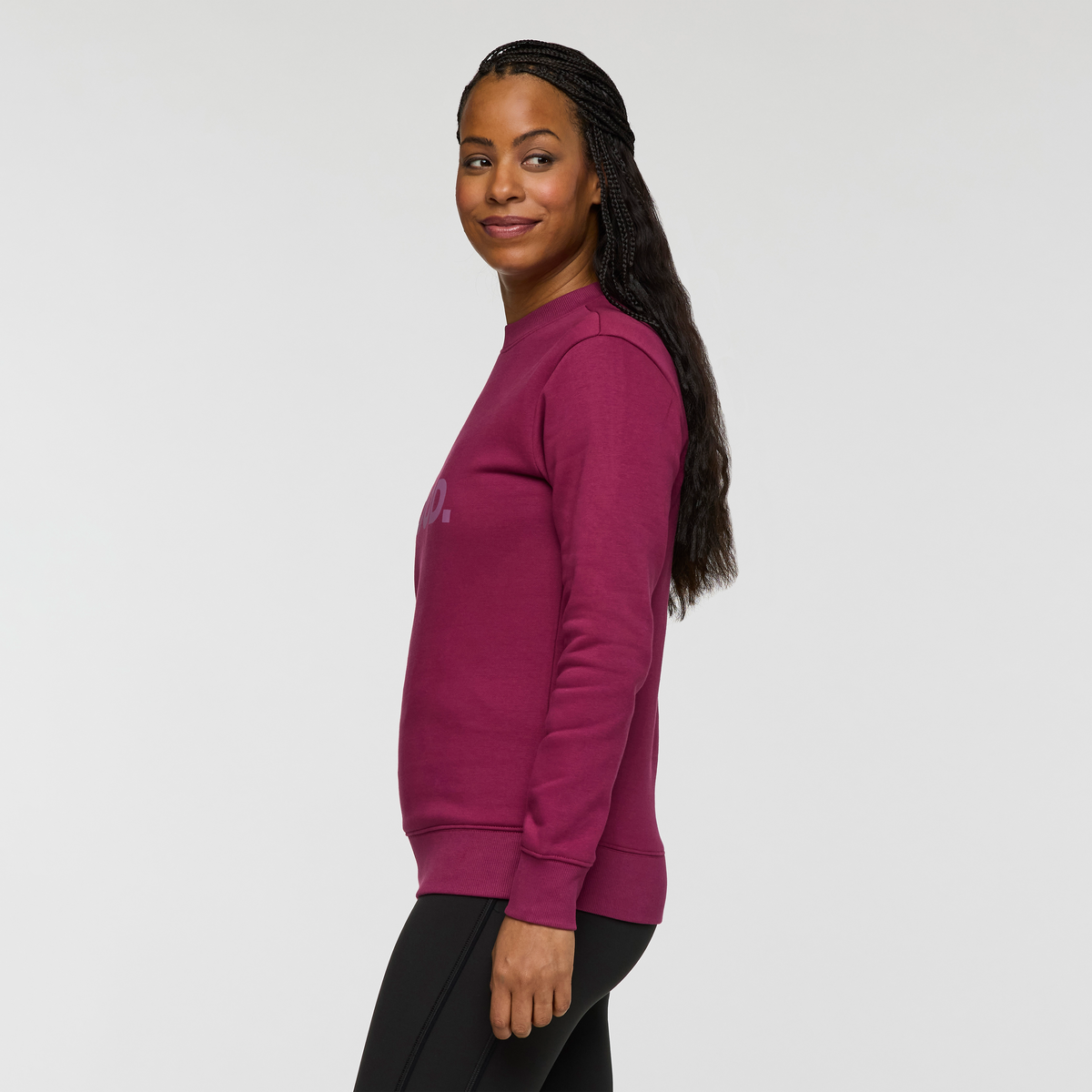 Do Good Crew Sweatshirt - Women's, Jam, Model Charlie