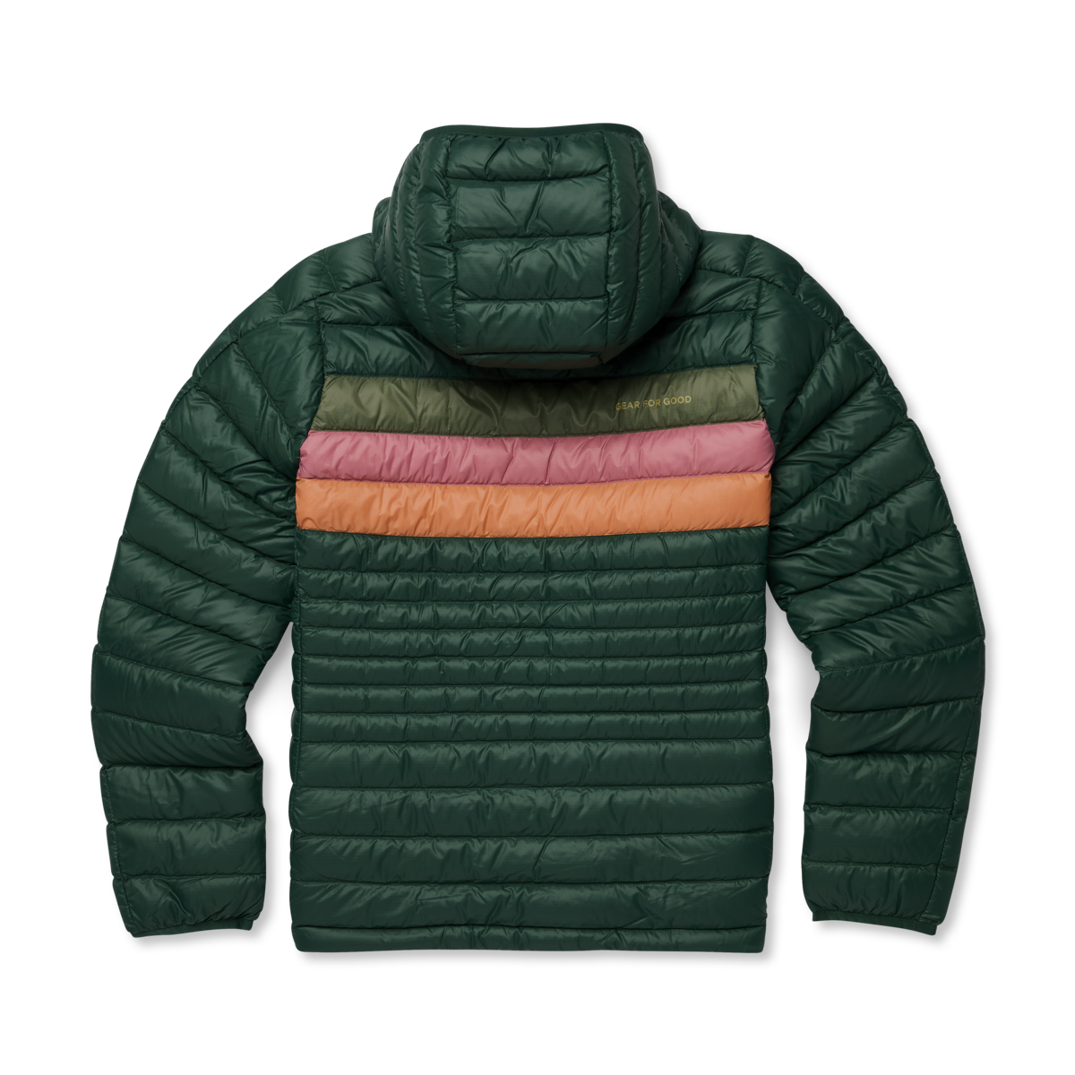 Fuego Down Hooded Jacket - Women's, Cargo Stripes, Model Caitlyn