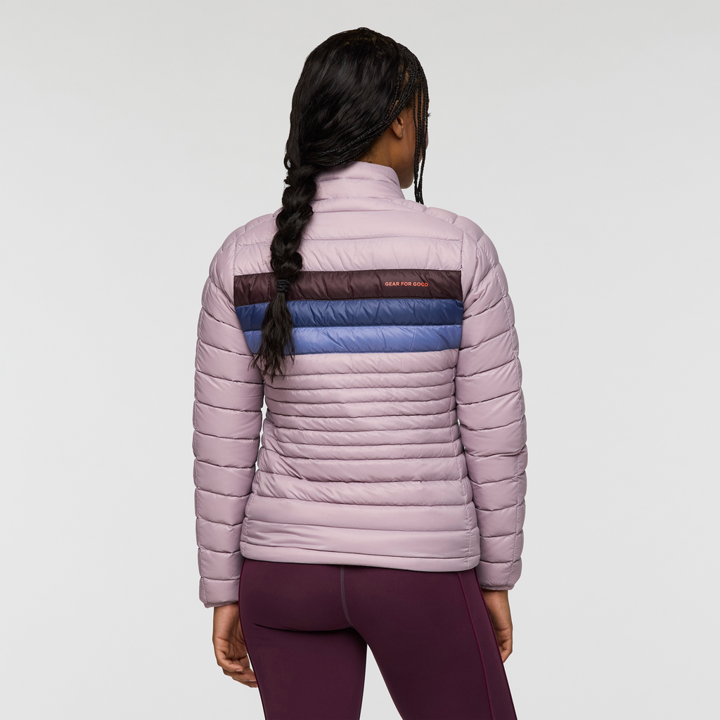 Fuego Down Jacket - Women's, Quartz Stripes, Model Charlie