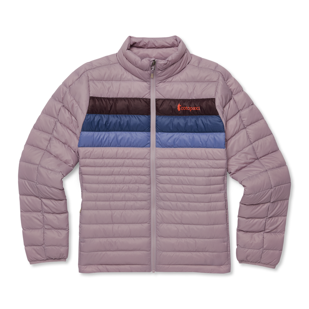 Fuego Down Jacket - Women's, Quartz Stripes, Model Charlie