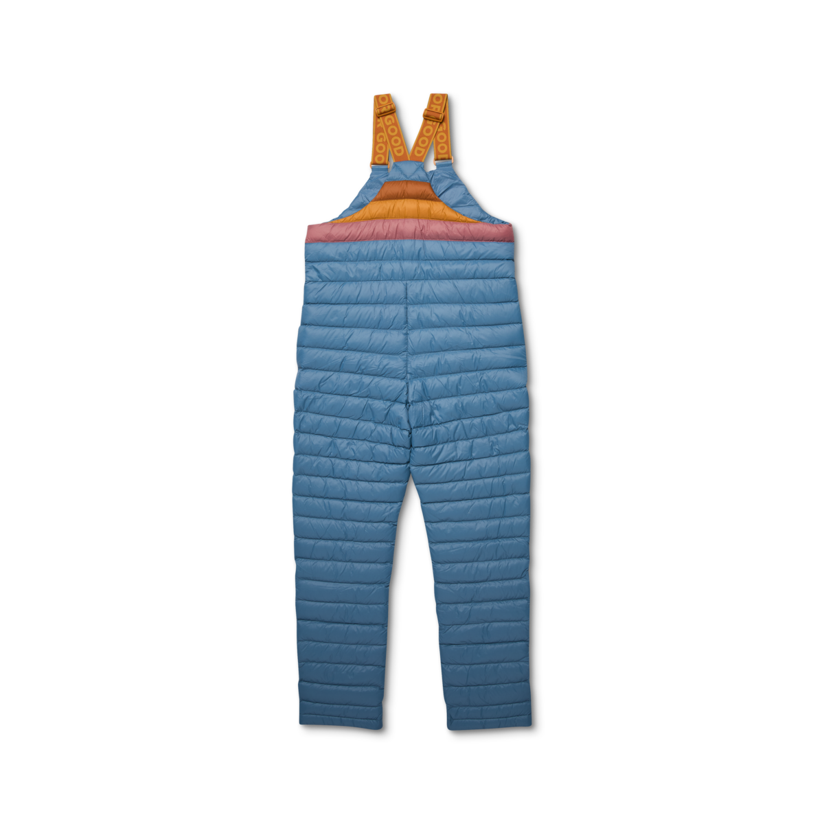 Fuego Down Overall - Women's Redesign, Fjord Stripes, Model Aya