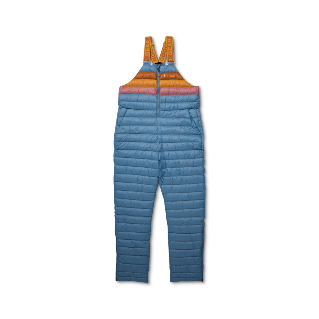 Fuego Down Overall - Women's Redesign, Fjord Stripes, Model Aya