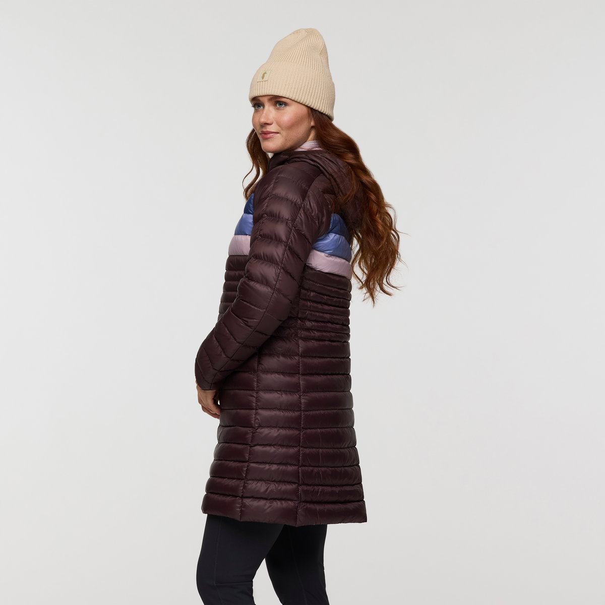 Fuego Down Parka - Women's, Coffee Stripes, Mode Caitlyn