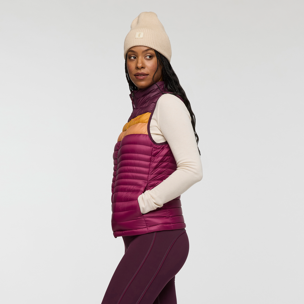 Fuego Down Vest - Women's, Blackberry/Jam, Model Charlie