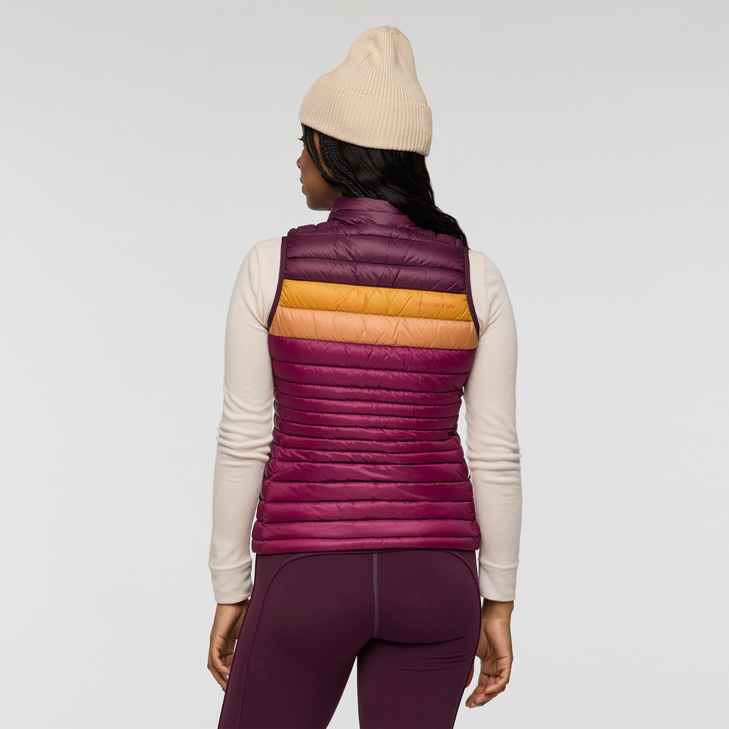 Fuego Down Vest - Women's, Blackberry/Jam, Model Charlie