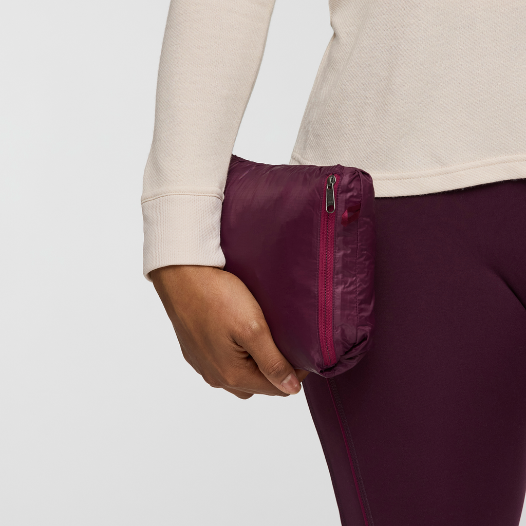 Fuego Down Vest - Women's, Blackberry/Jam, Model Charlie