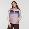 Fuego Down Vest - Women's, Quartz Stripes, Model Caitlyn