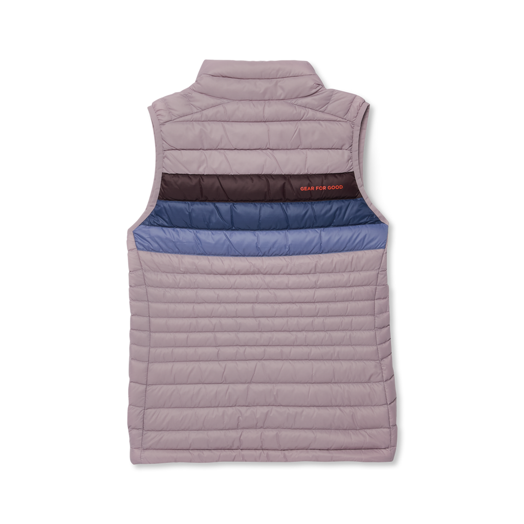Fuego Down Vest - Women's, Quartz Stripes, Model Caitlyn
