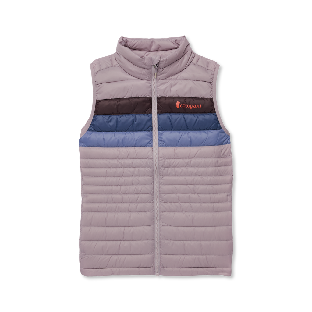 Fuego Down Vest - Women's, Quartz Stripes, Model Caitlyn