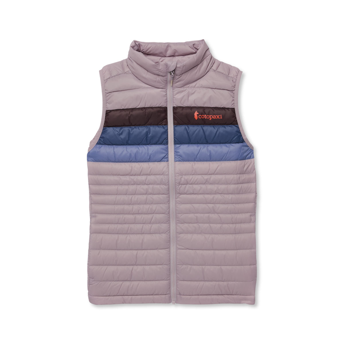 Fuego Down Vest - Women's, Quartz Stripes, Model Caitlyn