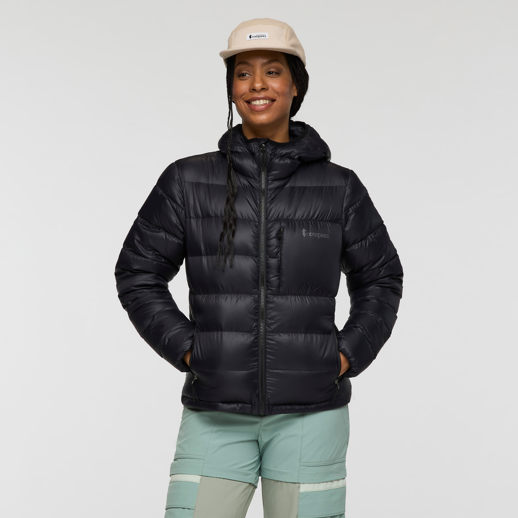 Fuego Max Down Hooded Jacket - Women's, Cotopaxi Black, Model Charlie