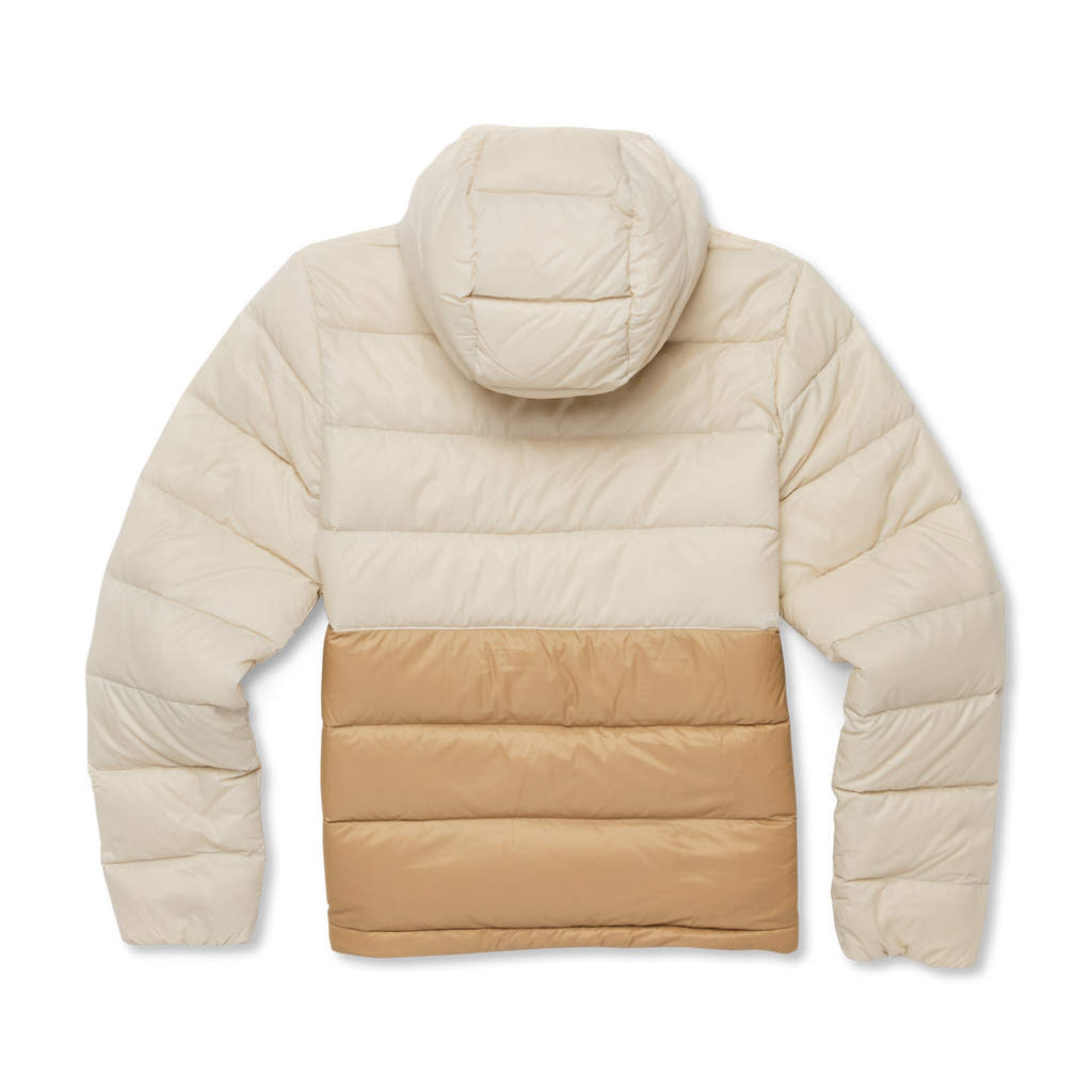 Fuego Max Down Hooded Jacket - Women's, Cream/Khaki, Model Avery