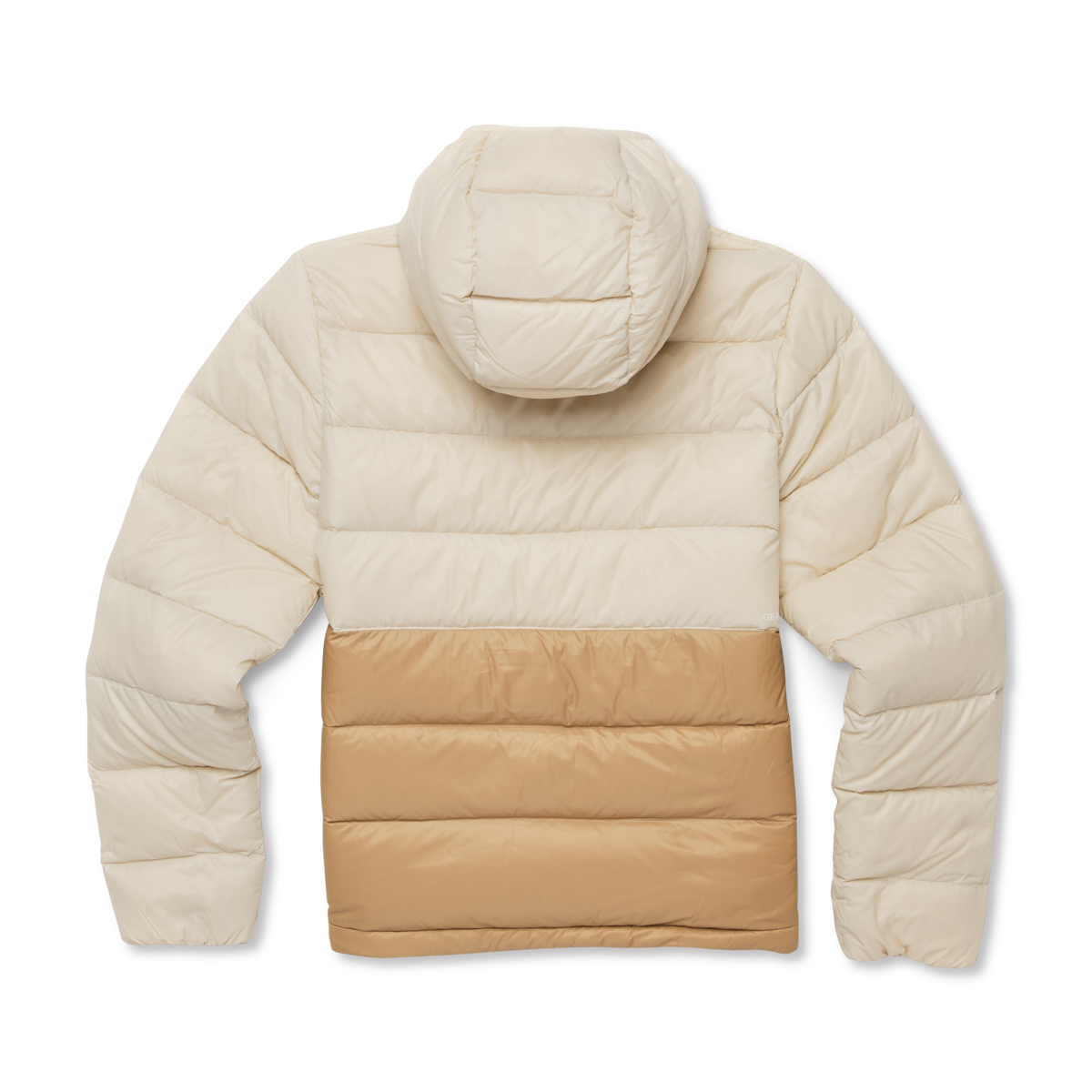 Fuego Max Down Hooded Jacket - Women's, Cream/Khaki, Model Avery